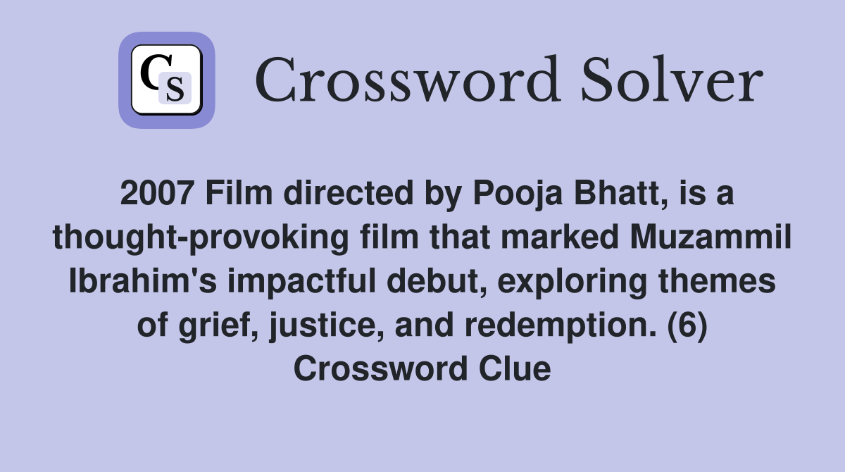 2007 Film directed by Pooja Bhatt, is a thoughtprovoking film that